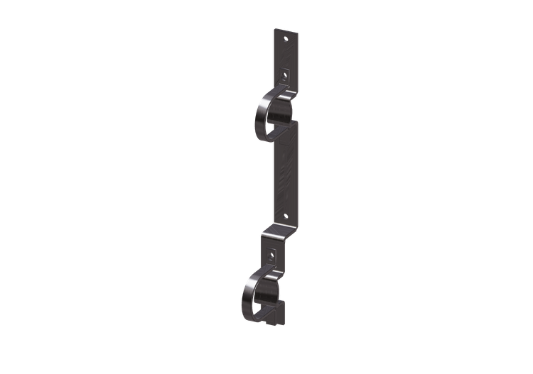 Par de suportes em aço inox para fixação de coletores série... Par de suportes em aço inox para fixação de coletores série...
