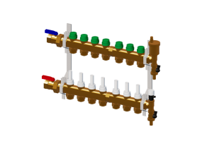DYNAMICAL®, Coletor pré-montado de distribuição DN25-DN20 7 derivações