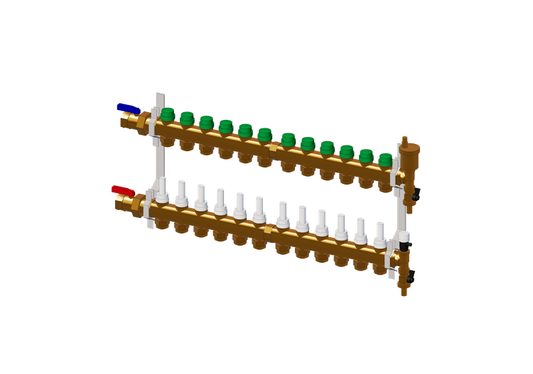 DYNAMICAL®, Preassembled distribution manifold DN25-DN20 12... DYNAMICAL®, Preassembled distribution manifold DN25-DN20 12...