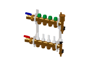 DYNAMICAL®, Pre-assembled distribution manifold DN25-DN20 4 branches
