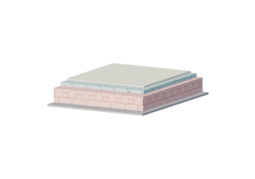 Cobertura inclinade mista