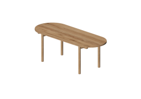 Mesas 3D - Mesa oval - Nikari - Basic