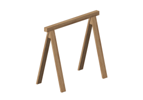 Mesas 3D - Patas tipo caballete para mesa - Nikari - Arkitecture