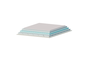 Insulated intrados reinforced concrete slab