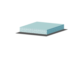 160 insulated false ceiling with aluminum lining