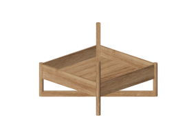 Librerie 3D - Tavolo quadrato - Nikari - Taso