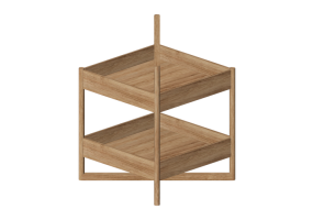 Estantes 3D - Mesa quadrada - Nikari - Taso