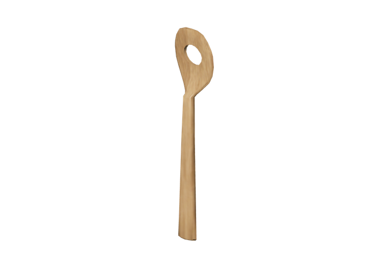 Vajillas y cubiertos 3D - Cucharón de madera - ACCA... Vajillas y cubiertos 3D - Cucharón de madera - ACCA...