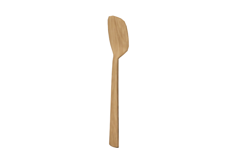 Crockery and cutlery 3D - Wooden ladle - ACCA software Crockery and cutlery 3D - Wooden ladle - ACCA software