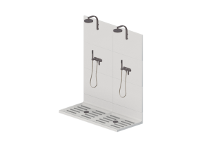 Douche 3D - Douche double - Flaminia - PT60B - Plate
