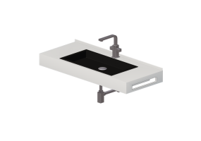 Lavabos 3D - Lavabo Ba&ntilde;o encastrado 1010x420mm - Fiora - FPCI2A