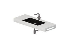3D Sinks - Bathroom wash basin - countersunk 1210x420mm - Fiora - FPCI3A