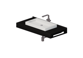 3D Sinks - Bathroom wash basin for base support 1010x480mm - Fiora - FPCI2D