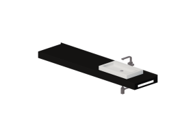Lavabi 3D - Lavabo Bagno d'appoggio 2010x480mm - Fiora - FLCS2DDX