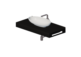 3D Sinks - Bathroom wash basin for base support 1010x480mm - Fiora - FPCI2E