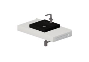 Lavabos 3D - Lavabo Salle de Bain &agrave; appui 710x480mm - Fiora - FPCI0F