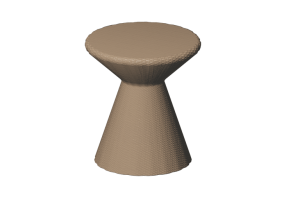 Mesas 3D - Mesa de vime entrelaçado - Gervasoni - Bolla 13