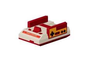 3D Elektronische Ger&auml;te - Nintendo Family Computer Famicom