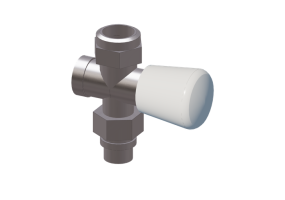 Vanne manuelle droite DN 10 (3/8") pour radiateurs