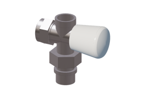 Manual square valve DN 15 (1/2") for radiators