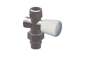 Vanne manuelle droite DN 15 (1/2") pour radiateurs