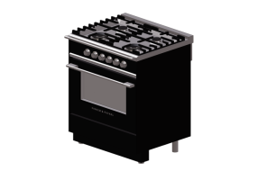 3D Kitchens - Gas kitchen - Fisher & Paykel - OR30SCG4B1 - CA US