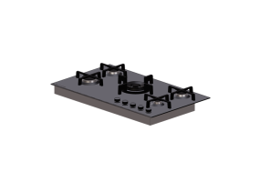 Electrom&eacute;nagers 3D - Table de cuisson &agrave; gaz - Fisher & Paykel - CG905DNGGB4 - AU IE NZ UK