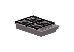 Electrodom&eacute;sticos 3D - Placa de cocina a gas - Fisher & Paykel - CDV3 304H L - US CA
