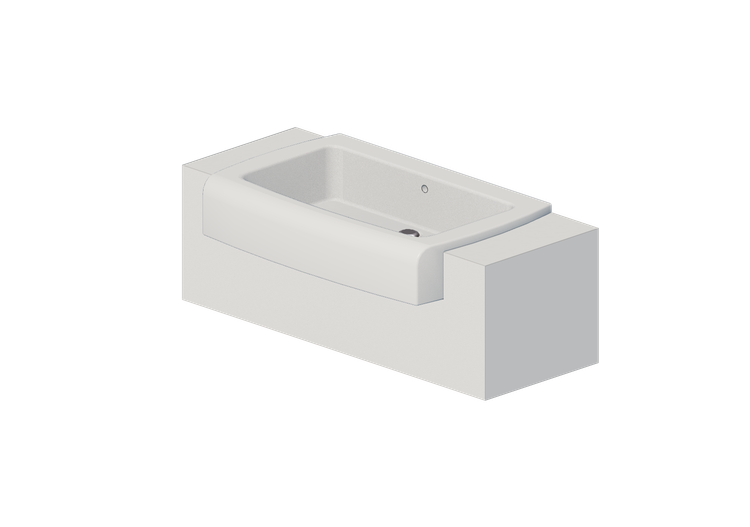 Pias 3D - Cuba com prateleira - Flaminia - UNA90C1-C2 - Una... Pias 3D - Cuba com prateleira - Flaminia - UNA90C1-C2 - Una...