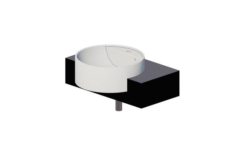 Lavabos 3D - Étagère avec lavabo - Flaminia - F65054 -... Lavabos 3D - Étagère avec lavabo - Flaminia - F65054 -...