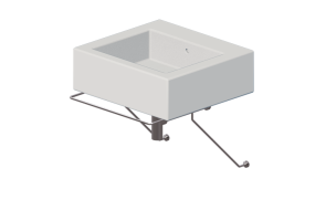 Lavabos 3D - Lavabo con soporte - Flaminia - STUB60+5052 - Acquagrande