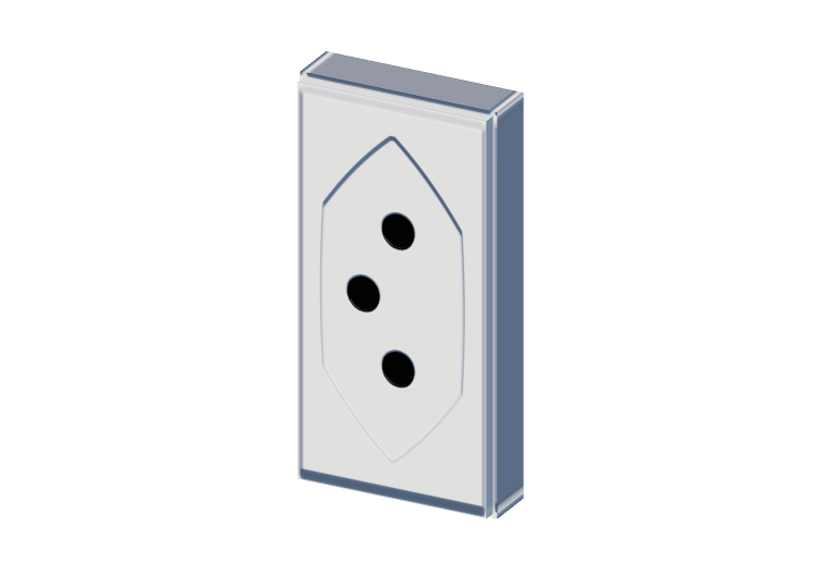 Swiss socket 2P+E type 13 - 1 M - ACCA software Swiss socket 2P+E type 13 - 1 M - ACCA software