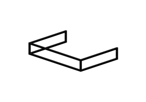 3D Accessories - Washbasin support - Flaminia - BM70S - Bloom