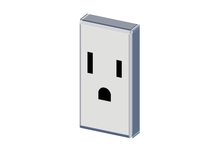 American/Arab socket 2P+E 15 A - 1 M - ACCA software American/Arab socket 2P+E 15 A - 1 M - ACCA software