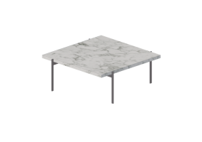 Tavoli 3D - Tavolo quadrato - Fritz Hansen - PK61