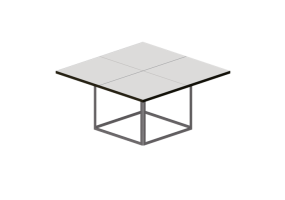 Mesas 3D - Mesa quadrada - Fritz Hansen - PK40