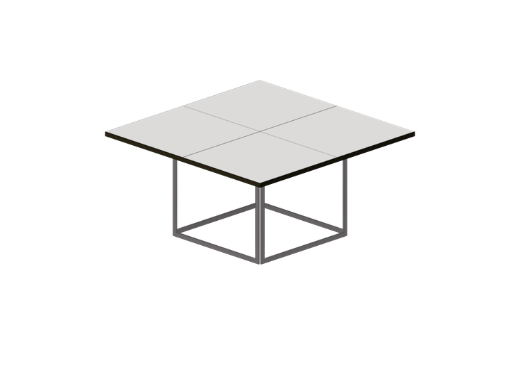 Tavoli 3D - Tavolo quadrato - Fritz Hansen - PK40 - Fritz... Tavoli 3D - Tavolo quadrato - Fritz Hansen - PK40 - Fritz...