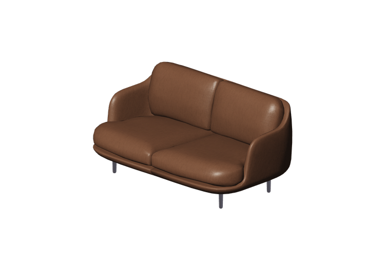 Divans 3D - Canapé deux places - Fritz Hansen - Lune -... Divans 3D - Canapé deux places - Fritz Hansen - Lune -...