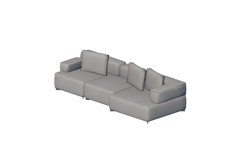 Divans 3D - Canapé en tissu - Fritz Hansen - Alphabet -... Divans 3D - Canapé en tissu - Fritz Hansen - Alphabet -...