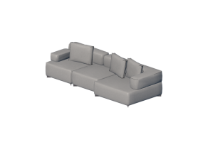 Sof&aacute;s 3D - Sof&aacute; em tecido - Fritz Hansen - Alphabet - PL300-2