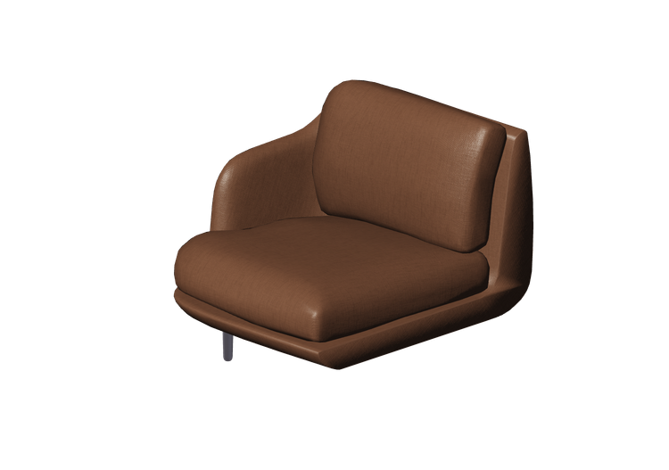 Sofás 3D - Módulo para sofá - Fritz Hansen - Lune - JH002R... Sofás 3D - Módulo para sofá - Fritz Hansen - Lune - JH002R...