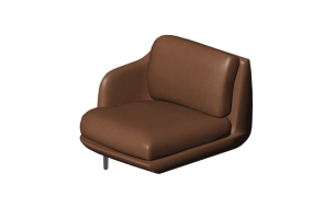 Divani 3D - Modulo per divano - Fritz Hansen - Lune - JH002R