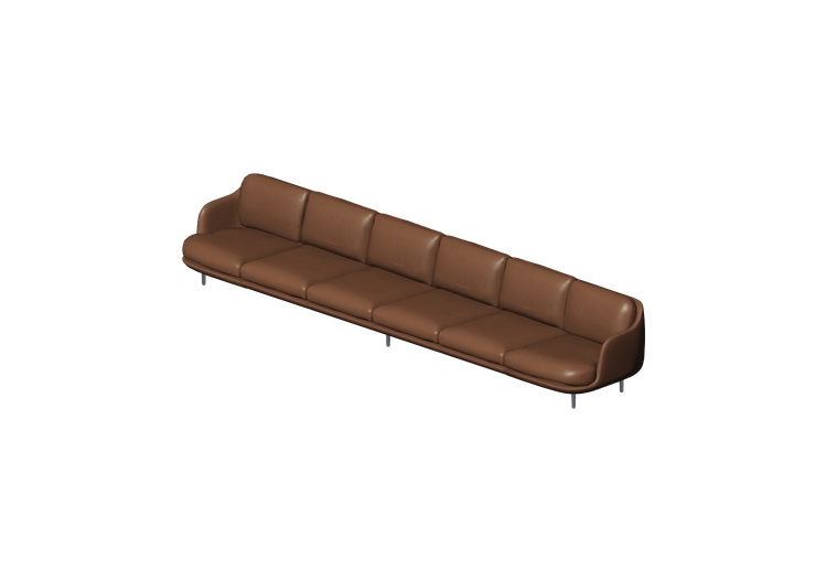 3D Sessel und Sofas - Sofa 6-Sitzer - Fritz Hansen - Lune -... 3D Sessel und Sofas - Sofa 6-Sitzer - Fritz Hansen - Lune -...