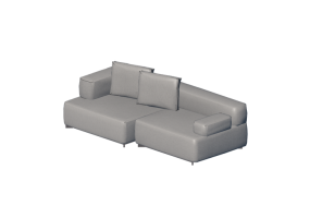 Divani 3D - Divano in tessuto - Fritz Hansen - Alphabet - PL240-2