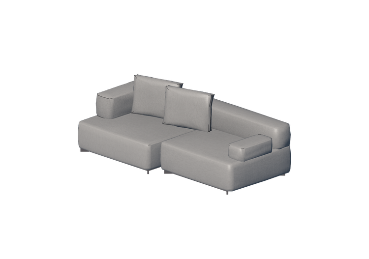 Chairs and Sofas 3D - Fabric Sofa - Fritz Hansen - Alphabet... Chairs and Sofas 3D - Fabric Sofa - Fritz Hansen - Alphabet...