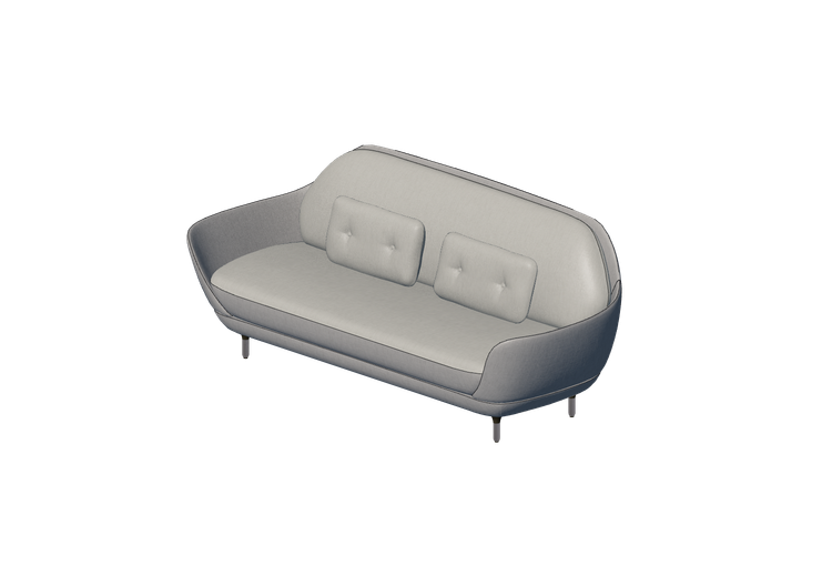 Poltronas y Sofás 3D - Sofá de tres plazas - Fritz Hansen -... Poltronas y Sofás 3D - Sofá de tres plazas - Fritz Hansen -...