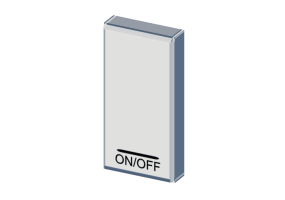 Pulsante unipolare illuminabile ON/OFF - 1 M