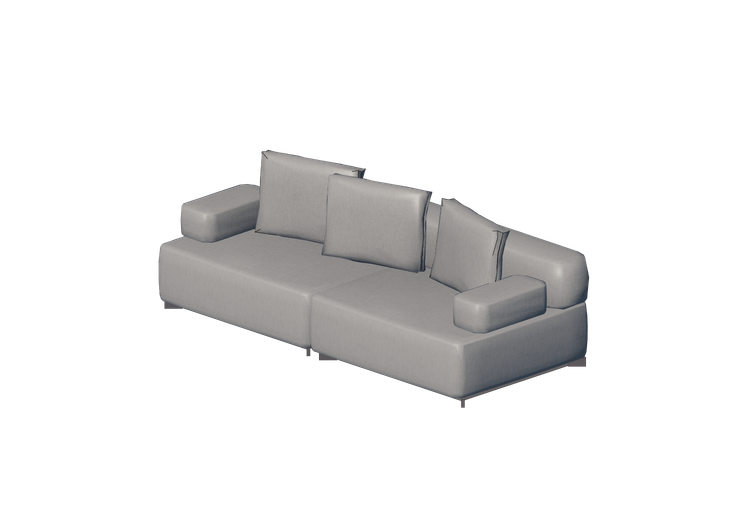 Poltronas y Sofás 3D - Sofá de tela - Fritz Hansen -... Poltronas y Sofás 3D - Sofá de tela - Fritz Hansen -...