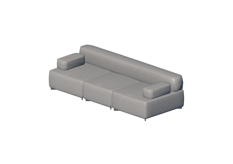 Divans 3D - Canapé en tissu - Fritz Hansen - Alphabet -... Divans 3D - Canapé en tissu - Fritz Hansen - Alphabet -...