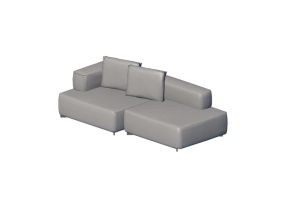 3D Sessel und Sofas - Soffsofa - Fritz Hansen - Alphabet - PL240-4
